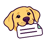 Labi holding a label